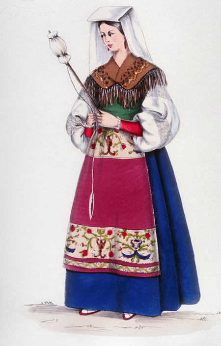COSTUME TRADIZIONALE FEMMINILE LAZIO COSTUME TRADIZIONALE FEMMINILE LAZIO