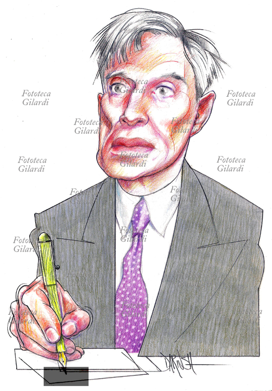 Boris Leonidovic PASTERNAK (1890 -1960) poeta e scrittore russo. Premio Nobel per la letteratura 1958 illustrazione di Dariush Radpour, disegno a matita lavorato digitale, s.d. Questa immagine non può essere utilizzata con tariffa inferiore a € 80,00