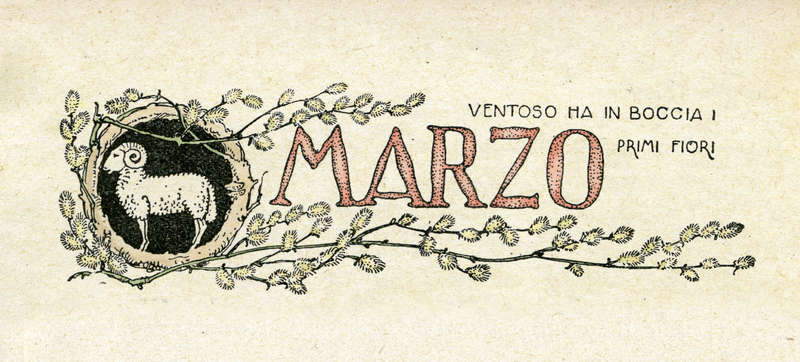 MESE DI MARZO ALLEGORIA DA CALENDARIO MESE DI MARZO ALLEGORIA DA CALENDARIO