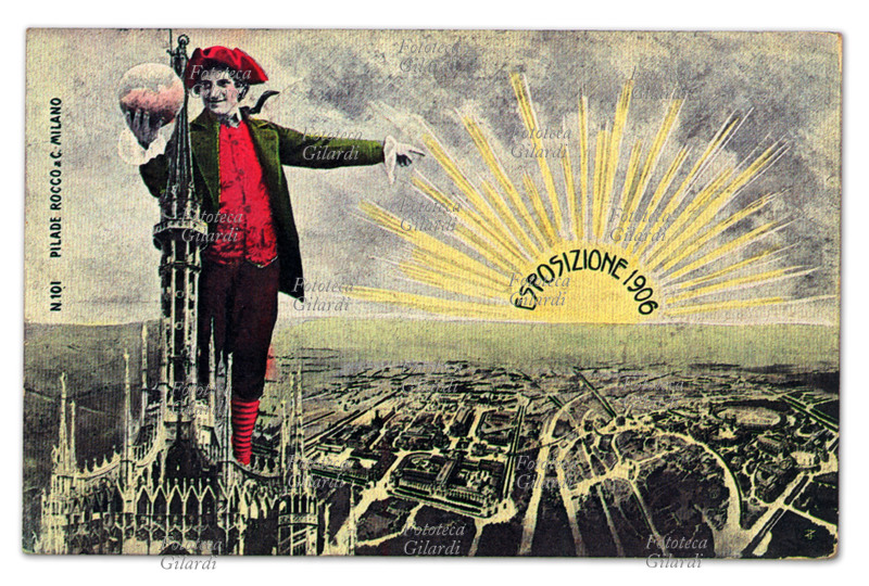 MILANO Cartolina postale edita per l\
