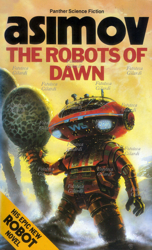 FANTASCIENZA Copertina del libro "The Robots of Dawn" (I robot dell\