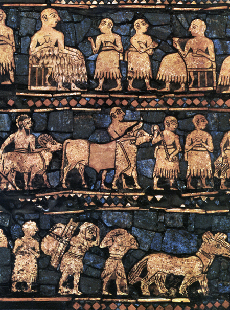 DETTAGLIO DELLO STENDARDO DI UR DETTAGLIO DELLO STENDARDO DI UR