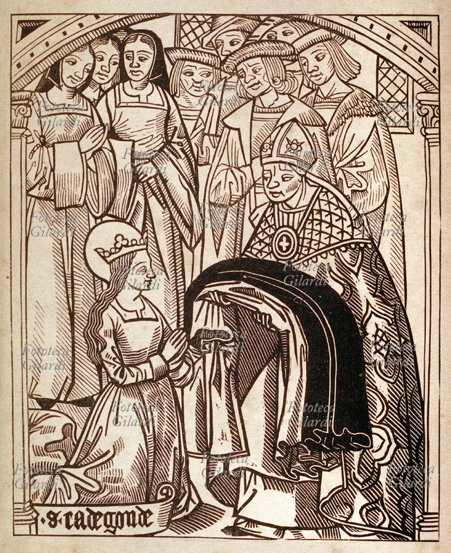 SANTA RADEGONDA (ca.520-587) sposa di re Clotario perciò regina di Francia, riceve l\