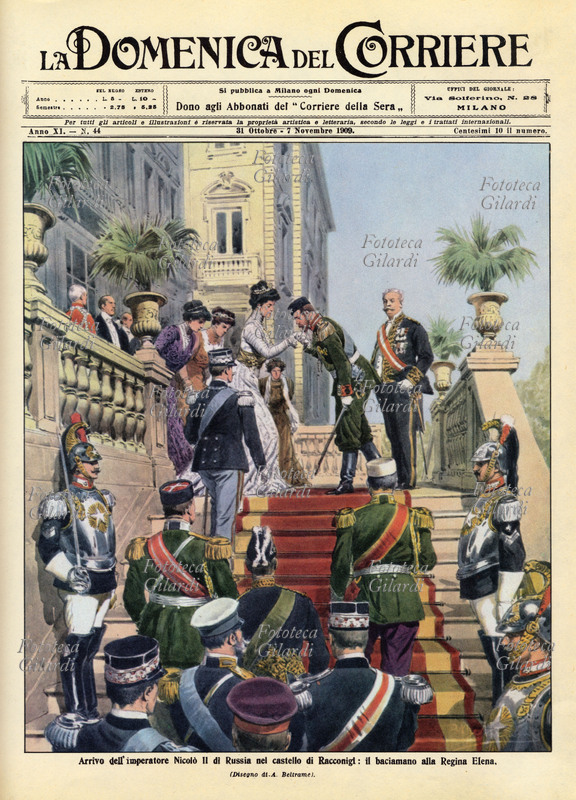 NICOLA II Aleksandrovic Romanov (18 maggio 1868 - 17 luglio 1918) "Arrivo dell\