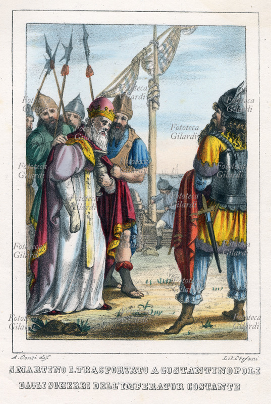 PAPA SAN MARTINO I, nato a Todi, eletto nel 649, morto nel 655. Morì relegato a Cersona piuttosto che soddisfare l\