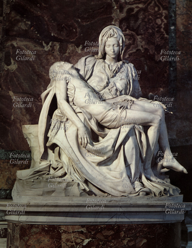 MICHELANGELO BUONARROTI (1474-1564) Pietà. 1498-99. Roma, Basilica di San Pietro