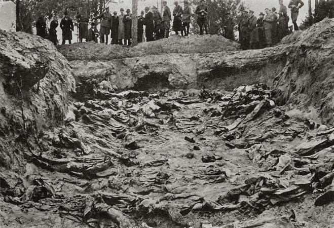 POLONIA 1943 FOSSE DI KATYN