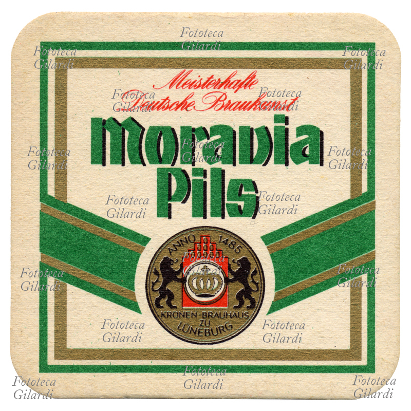 BIRRA sotto bicchiere pubblicitario con marchio \