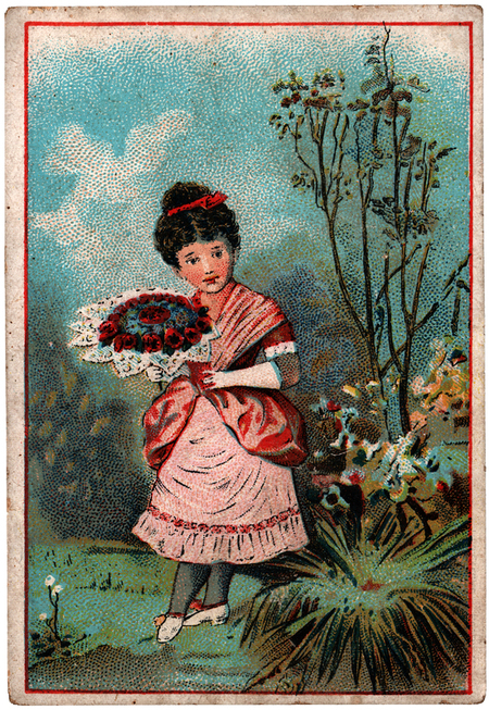 BAMBINA CON BOUQUET BAMBINA CON BOUQUET