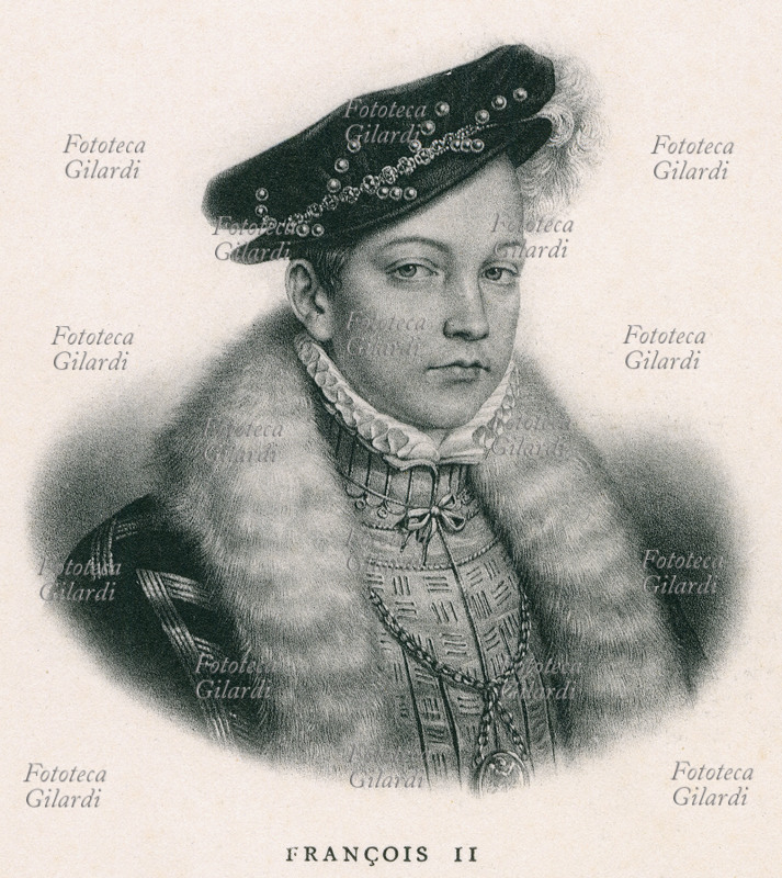 FRANCESCO II nato a Fontainbleu nel 1545, figlio primogenito di Enrico II di Valois e Caterina de\