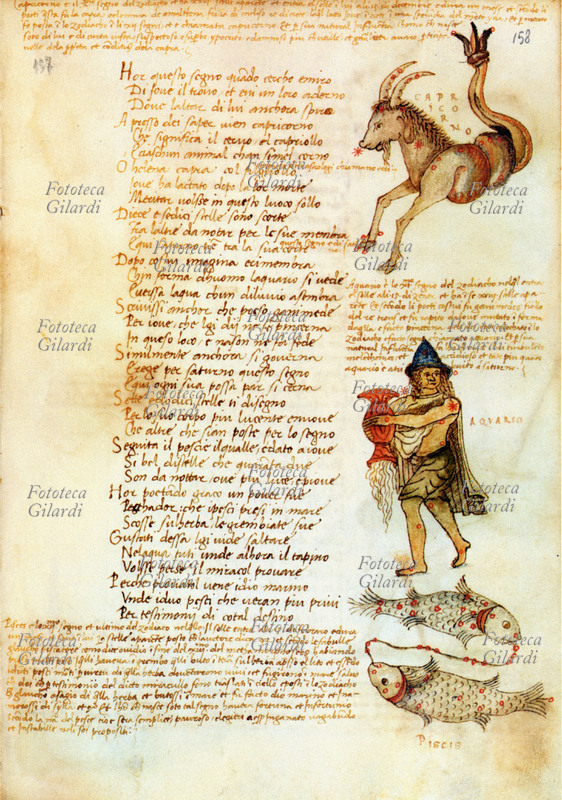 Fazio degli UBERTI (XIV secolo) Astrologia. Pagina tratta dal \