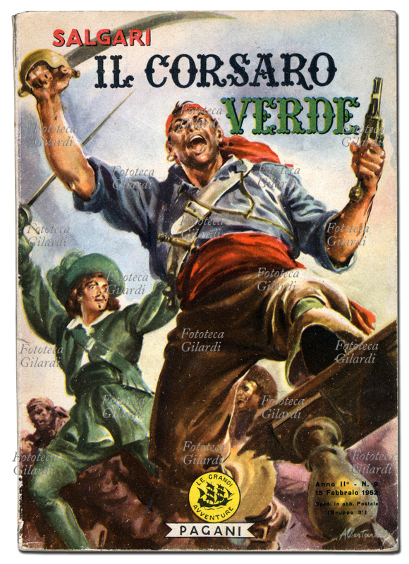 Sandro CASSONE (1890-1984) qui firmava con il nome Omar Salgari: copertina del romanzo \