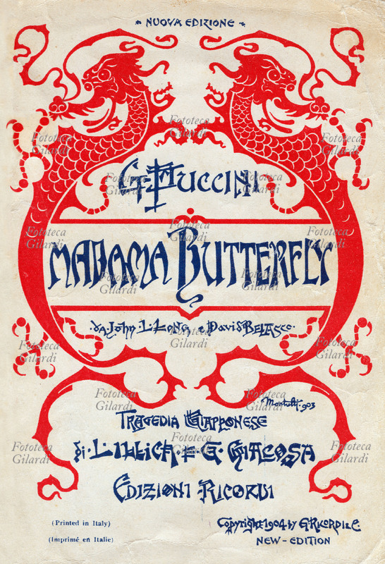 PUCCINI Giacomo (1858-1924) libretto for the opera \