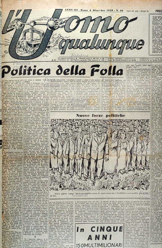 GIORNALI Prima pagina del periodico \