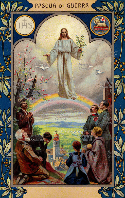 PASQUA di guerra. Visione del Cristo risorto sull\