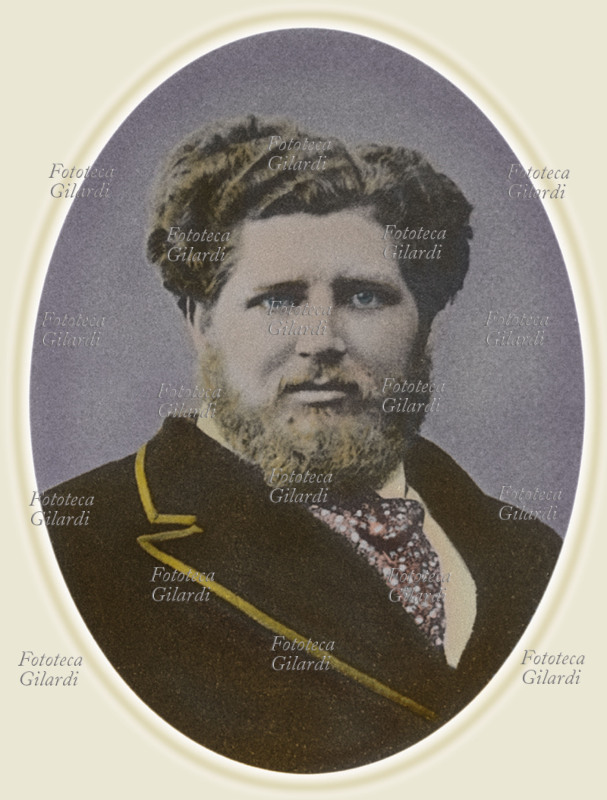 Ivan Sergeevich TURGENEV (9 November 1818 – 3 September 1883) Russian writer and playwright, hand-coloured photographic portrait, Russian Empire, 19th century.