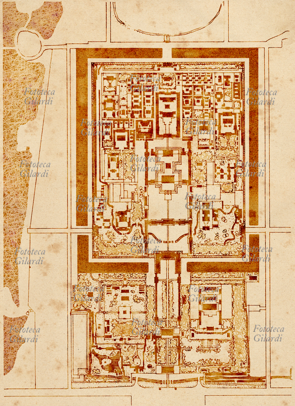 CITTÀ PROIBITA Mappa del Palazzo o Città Proibita - Pechino, in basso al centro Porta dello Zenit, al centro la T\