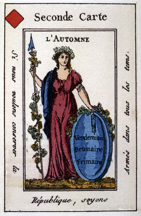 CARTA DA GIOCO ALLEGORICA L AUTUNNO CARTA DA GIOCO ALLEGORICA L AUTUNNO