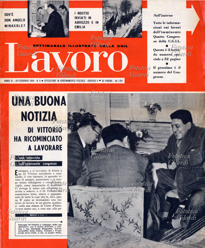 LAVORO Negli strilli: \