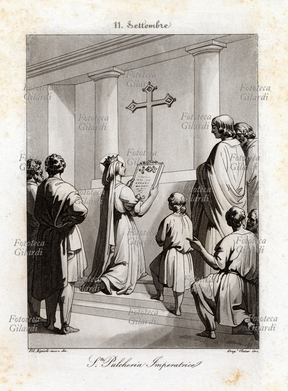 Santa PULCHERIA di Bisanzio (399-453) Elia Pulcheria imperatrice reggente per il fratello minore, l\