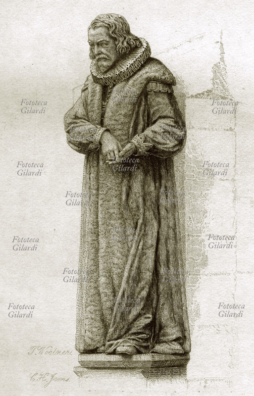 Francis BACON (22 gennaio 1561 – 9 aprile 1626) Ritratto a figura intera dal frontespizio dell\