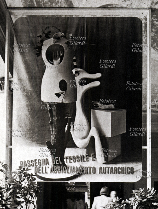 AUTARCHIA Tabellone per la rassegna del tessile e dell\