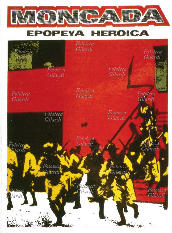 STORIA DELLA FOTOGRAFIA Copertina del libro "Moncada - Epopeya Heroica", che riporta un resoconto dettagliato delle azioni che hanno preceduto, accompagnato e seguito l\