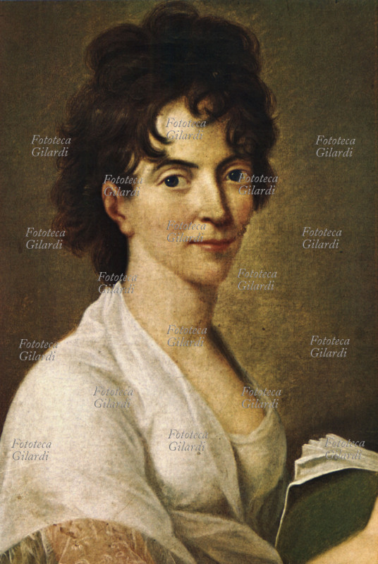 Wolfgang Amadeus Mozart (1756-1791) Portrait of Constance Weber, wife of Mozart. Painting of Hans executed Hansen when Constance was already widowed, 1802