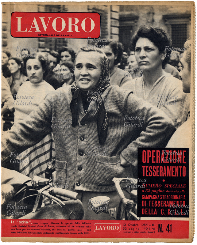 LAVORO Nello strillo: \