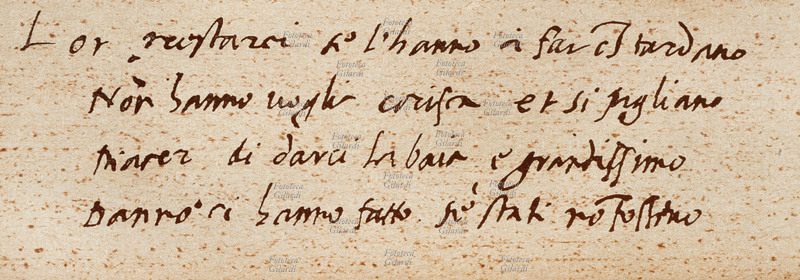 Ludovico ARIOSTO (1474-1533) calligrafia, brano autografo dall\
