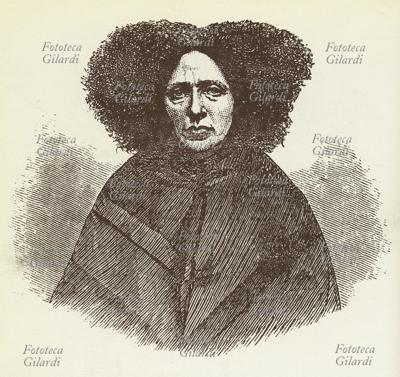 Charles DARWIN (12 febbraio 1809 – 19 aprile 1882) Malata di mente, incisione da una fotografia documentaria per il trattato \