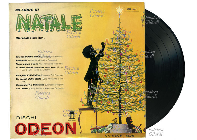 NATALE Melodie di Natale - disco microsolco 33 giri, raccolta di musica tradizionale natalizia - Edizioni Carish, Milano 1955
