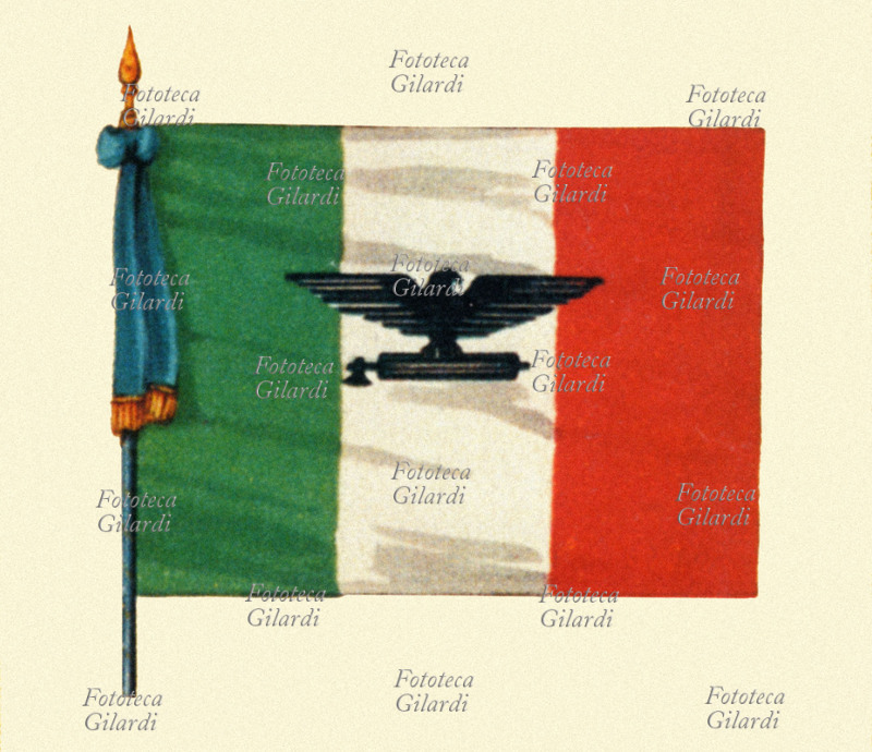 ITALIA Tricolore della Repubblica Sociale Italiana, 1944. Dettaglio da copertina de \