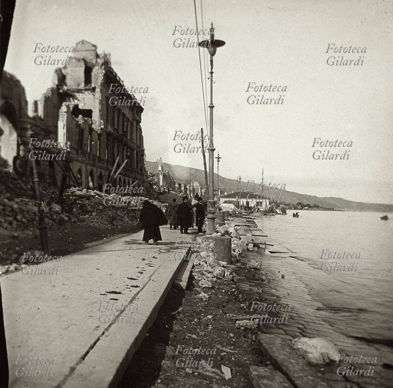 TERREMOTO Calabro-Siculo del 1908. La Palazzata. Messina, 28 dicembre 1908