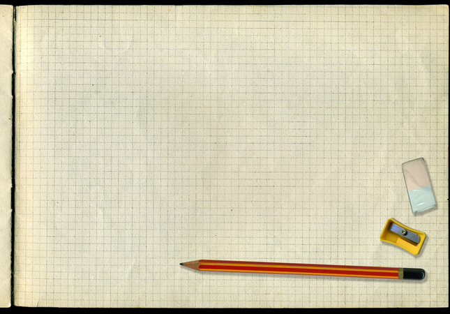SCUOLA VINTAGE QUADERNO A QUADRETTI E MATITA SCUOLA VINTAGE QUADERNO A QUADRETTI E MATITA
