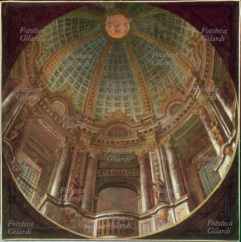 Andrea POZZO (1642-1709) Bozzetto per uno dei due affreschi a \