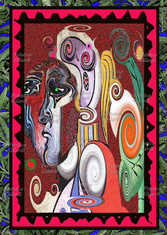 Ando GILARDI (1921-2012) Volti picassiani incorniciati, d\