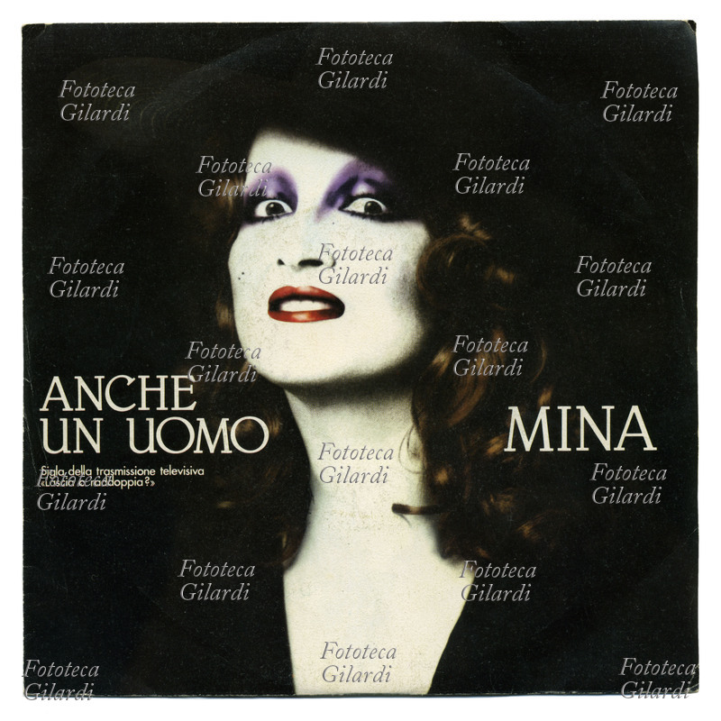 MUSICA LEGGERA Mina, copertina disco 45 giri per la canzone \