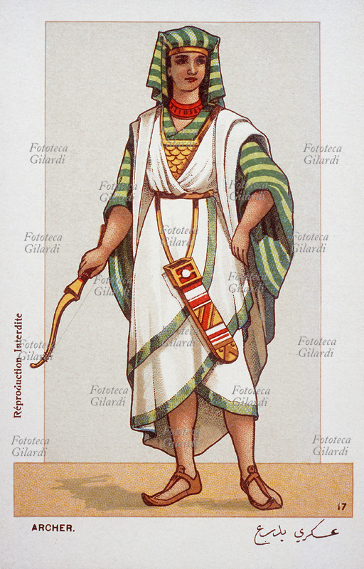 AIDA costume di scena di un arciere; dall\