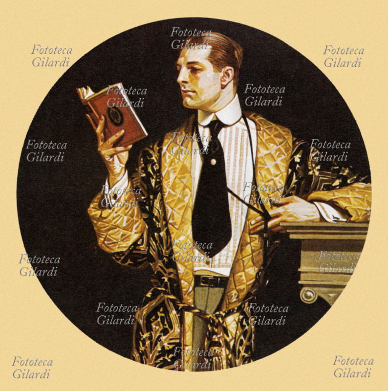 MODA 1900 Un elegante signore dall\