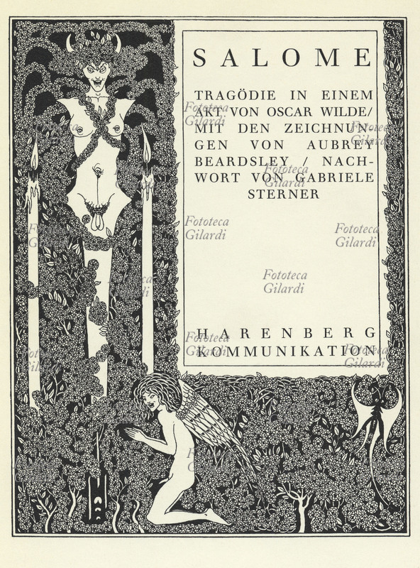 Aubrey BEARDSLEY (1872-1898) Frontespizio di una edizione tedesca della tragedia in un atto \