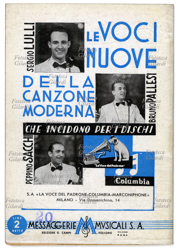 STORIA della CANZONE Pubblicità per \