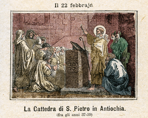 LA CATTEDRA DI SAN PIETRO IN ANTIOCHIA LA CATTEDRA DI SAN PIETRO IN ANTIOCHIA