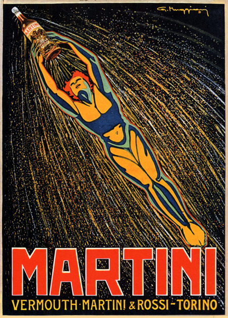 PUBBLICIT&Agrave; VERMOUTH MARTINI ROSSI TORINO