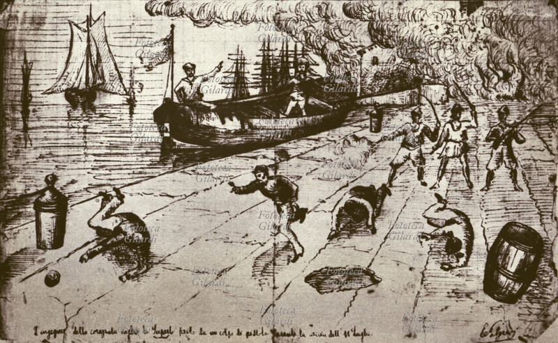 Emilio SALGARI (1863-1911) Disegno tratto da un suo quaderno di appunti. I disegni servivano all\