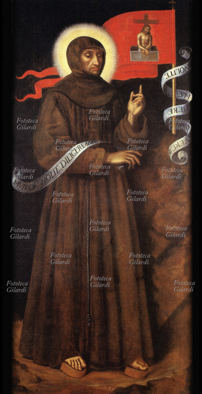 BERNARDINO da Feltre (14391494 ) ritratto del beato a figura intera, fondatore dei Monti di Pietà in numerose città d\