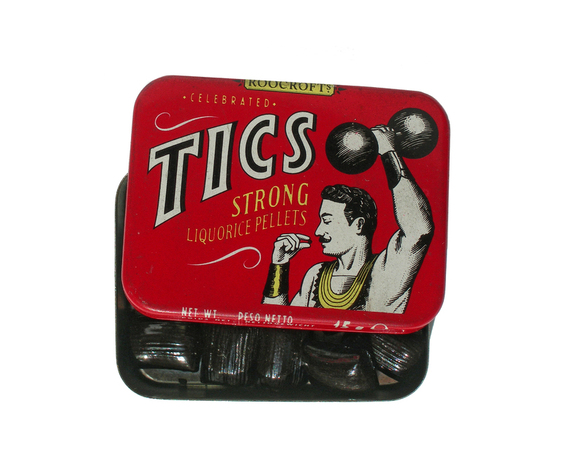 SCATOLA DI LATTA LITOGRAFATA TICS STRONG