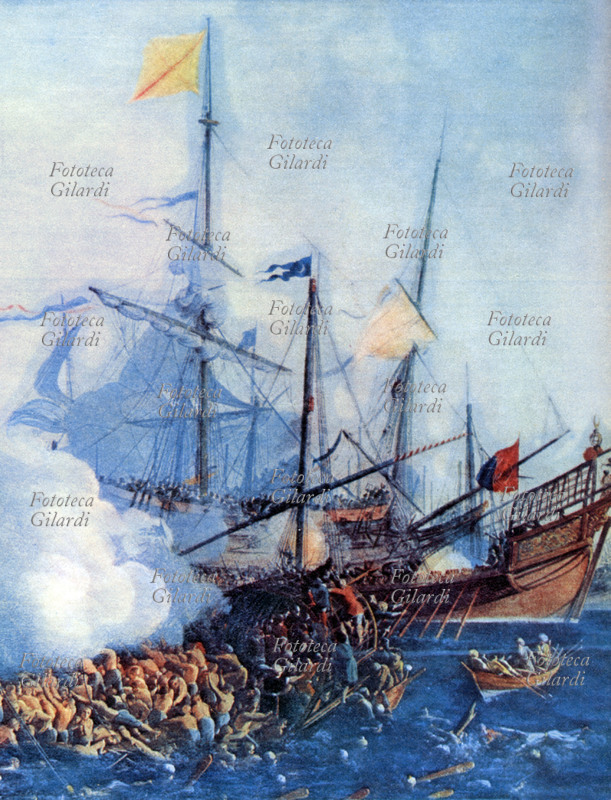 PIRATI una flotta inglese attaccata da navi pirata, all\