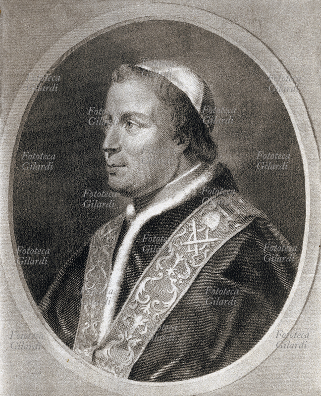 PAPA PIO IX ( 1792-1878) Giovanni Maria Mastai Ferretti, nato a Senigallia, eletto nel 1846. Ritratto in una incisione del 1848