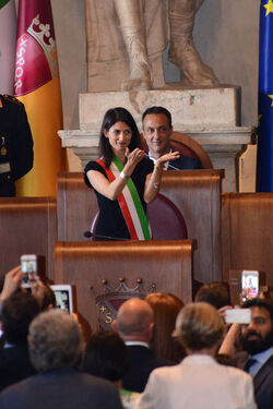 07.07.2016 Roma Campidoglio. Giuramento Sindaca Virginia Raggi